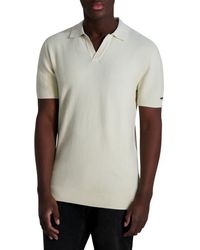 Karl Lagerfeld - Chevron Textured Johnny Collar Polo - Lyst