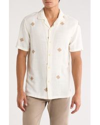 INDUSTRY REPUBLIC CLOTHING - Embroidered Camp Shirt - Lyst