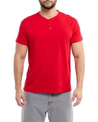 Xray Jeans - Short Sleeve Henley - Lyst