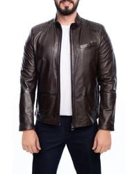 VELLAPAIS - Lanier Leather Jacket - Lyst