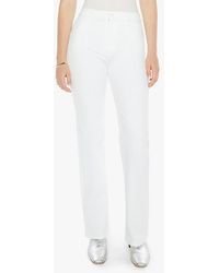 Mother - The Kick It High Waist Straight Leg Jeans - Lyst