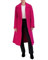 Cole Haan - Wool Blend Longline Coat - Lyst