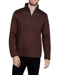 Tailorbyrd - Quilted Quarter Zip Pullover - Lyst