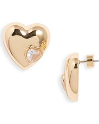 Nordstrom - Puffy Heart & Stone Stud Earrings - Lyst