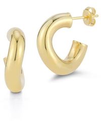Glaze Jewelry - Small Wave Hoop Earrings - Lyst