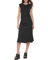 DKNY - Ruched A-line Dress - Lyst