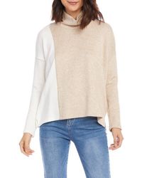 Karen Kane - Colorblock Turtleneck Sweater - Lyst