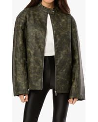 WeWoreWhat - Patina Faux Leather Moto Jacket - Lyst