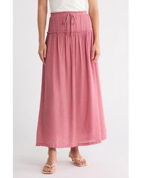 Bobeau - Ruffle Edge Maxi Skirt - Lyst