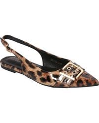 BERNESS - Buckle Slingback Pointed Toe Flat - Lyst