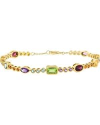 Effy - 14K Plated Sterling Semiprecious Stone Line Bracelet - Lyst