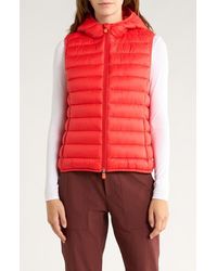 Save The Duck - Milena Water Resistant Hooded Puffer Vest - Lyst
