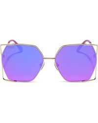 DIFF - 61Mm Dawn Geometric Sunglasses - Lyst
