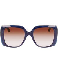 Longchamp - Roseau 53mm Gradient Square Sunglasses - Lyst