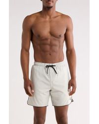 Volcom - Piping Swim Trunks - Lyst