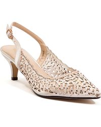 Lady Couture - Rhinestone Laser Cut Slingback Pump - Lyst