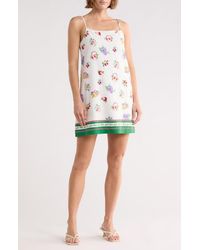 Wayf - Cami Linen Blend Minidress - Lyst