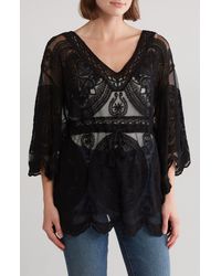 Vince Camuto - Medallion Lace Topper - Lyst