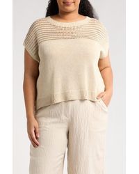 Max Studio - Open Weave Dolman Sweater - Lyst