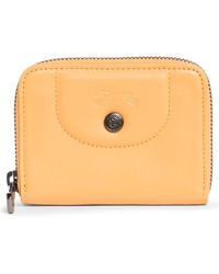 Longchamp - Zip-Around Leather Card Case Wallet - Lyst