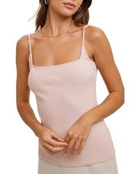 Wishlist - Ribbed Square Neck Cami - Lyst