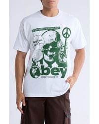 Obey - Don'T Waste It Cotton Graphic T-Shirt - Lyst