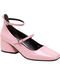 Lisa Vicky - Ankle Strap Block Heel Pumps - Lyst