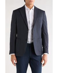 Calvin Klein - Two Button Chevron Suit Jacket - Lyst