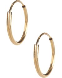 CANDELA JEWELRY - 14K Endless 10Mm Hoop Earrings - Lyst