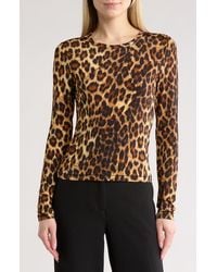 Rag & Bone - Printed Long Sleeve Crewneck Top - Lyst