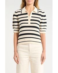 Habitual - Stripe Polo Sweater - Lyst