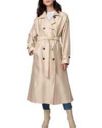 Bernardo - Golden Luster Double Breasted Trench Coat - Lyst