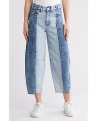 Blank NYC - Fray Hem Barrel Leg Jeans - Lyst
