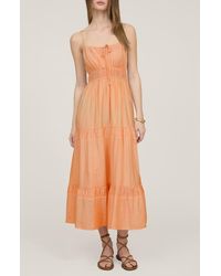 Blu Pepper - Tiered Midi Sundress - Lyst