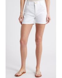 Wit & Wisdom - Skyrise High Waist Dolphin Hem Denim Shorts - Lyst