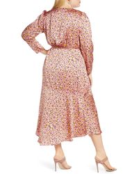 leith wrap midi dress