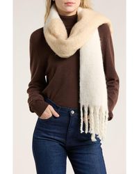 Steve Madden - Two-Tone Fringe Scarf - Lyst