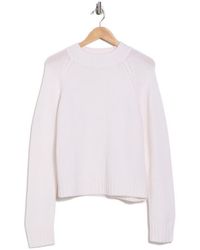Vince - Raglan Sleeve Wool & Cashmere Crewneck Sweater - Lyst