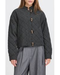 Ichi - Quilted Jacket - Lyst