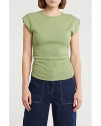 INDUSTRY REPUBLIC CLOTHING - Ruched Side Ribbed Muscle Tank - Lyst