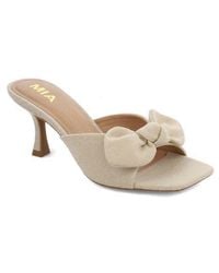 MIA - Elyzza Bow Slide Sandal - Lyst