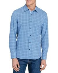 Con.struct - Houndstooth Plaid Stretch Button-Up Shirt - Lyst