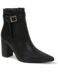 BERNESS - Blanche Faux Leather Pointed Toe Bootie - Lyst