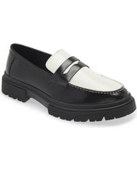 Steve Madden - Zaccai Lug Sole Penny Loafer - Lyst