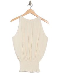 Ramy Brook - Lauren Smock Waist Sleeveless Top - Lyst