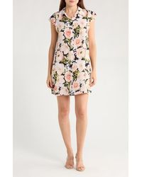 Alice + Olivia - Jem Ruffle Cap Sleeve Shirtdress - Lyst