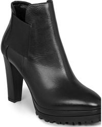 AllSaints - Sarris Lugged Platform Bootie - Lyst