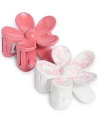 BP. - Set Of 2 Flower Claw Clips - Lyst