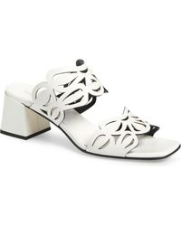 2 Twin Hearts - Laser Cutout Slide Sandal - Lyst