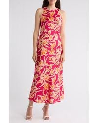 MELLODAY - Paisley Bias Midi Dress - Lyst